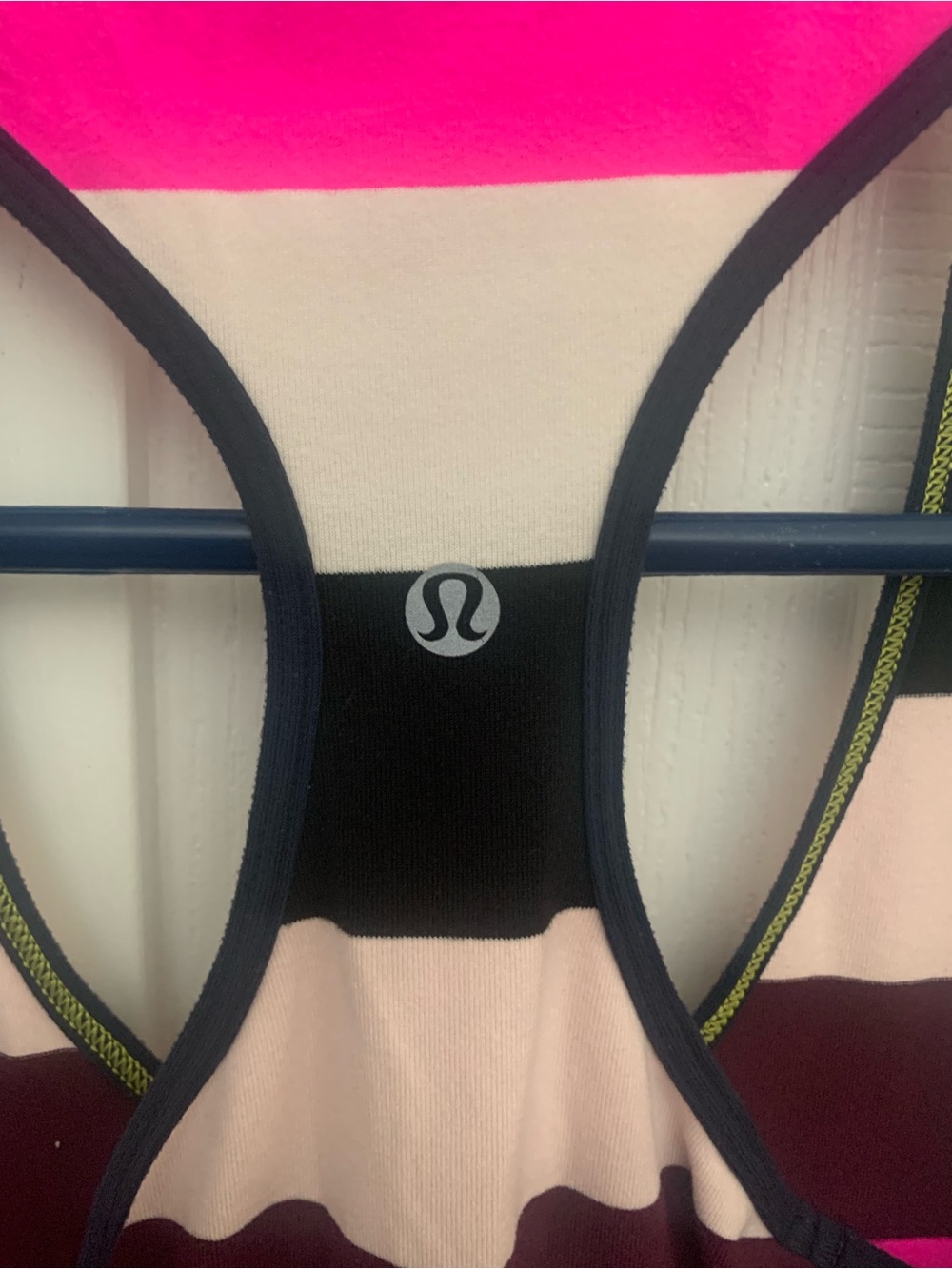 Lululemon Raspberry Glo Light Striped Cool Racerback Tank - Picture 3 of 4